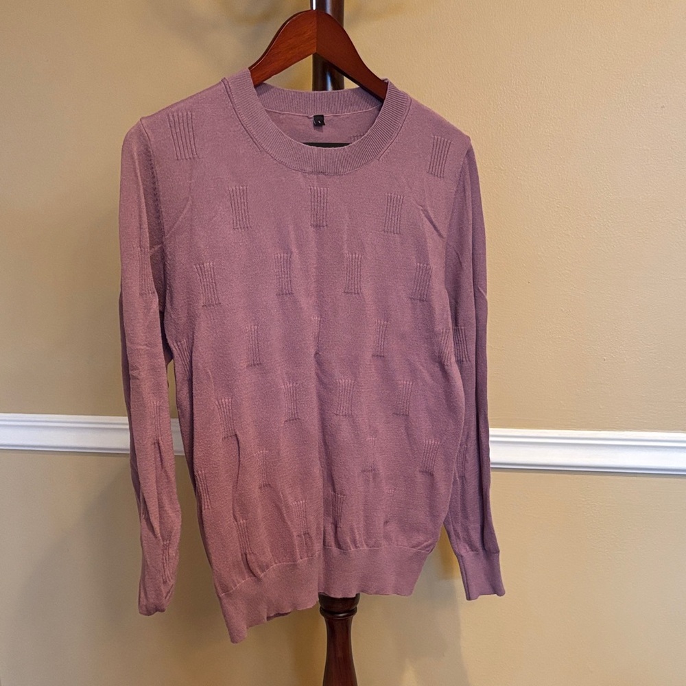 Women's Mauve Crew Neck Sweater